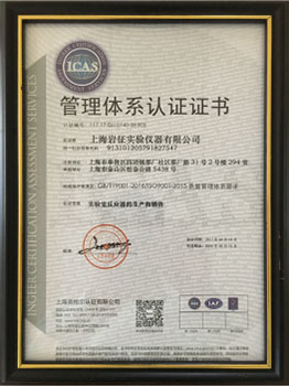 YANZHENG管理體系認證證書